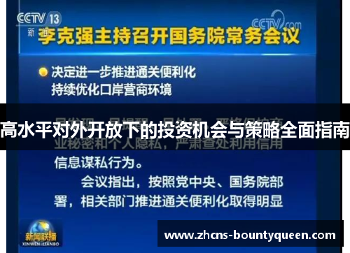 高水平对外开放下的投资机会与策略全面指南 高水平对外开放下的投资机会与策略全面指南